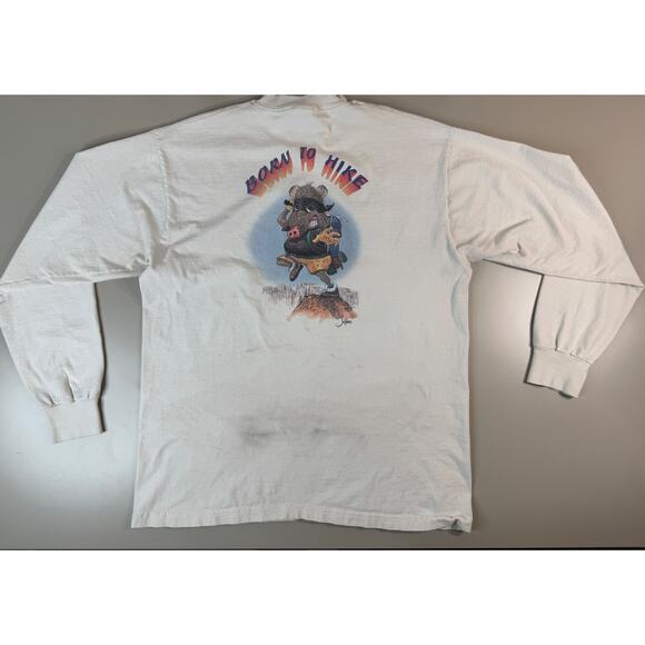 Fruit of the Loom Other - Ninja Javelina Hikers XL Thrashed Vintage LS Shirt Made in USA FotL Arizona